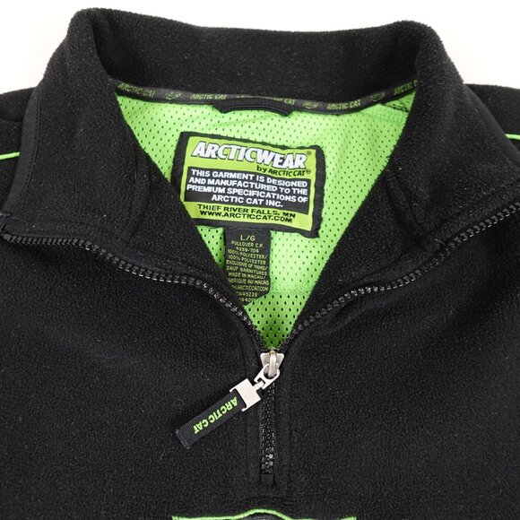 Arctic Cat Arcticwear Fleece Jacket Adult Large Cat's Pride Offroad 1/4 Zip - Picture 3 of 10